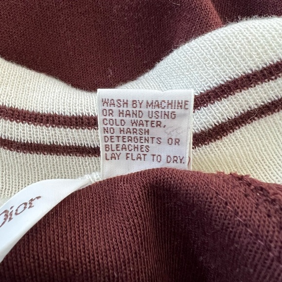 Christian Dior Vintage Monsieur Vintage Zip-Up Track Jacket in Burgundy, size XL - Picture 7 of 11